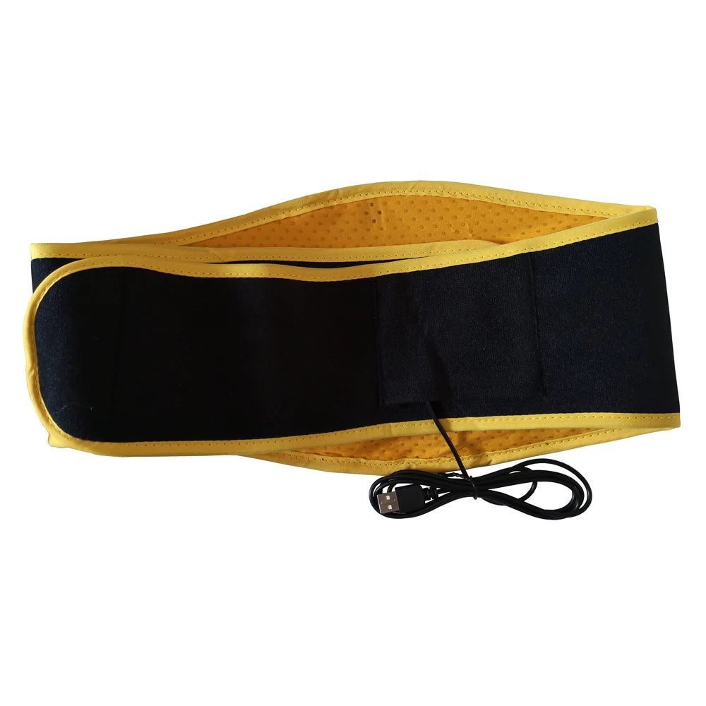 USB Electric Heating Belt Tourmalin Infrared Back Waist Massage Support Brace Band Warmer Relief Pain Belly Thermal Heat Pad - Problems Solved