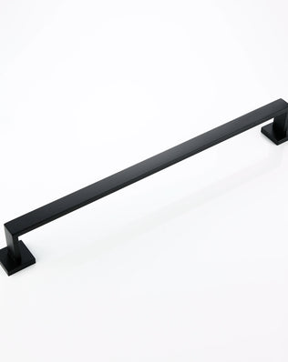 Bathroom Hardware Black Wall Mounted Bath Towel Holder Bathroom Towel Racks Clothes Hanger For Hotel Home In Matte Black - Problems Solved