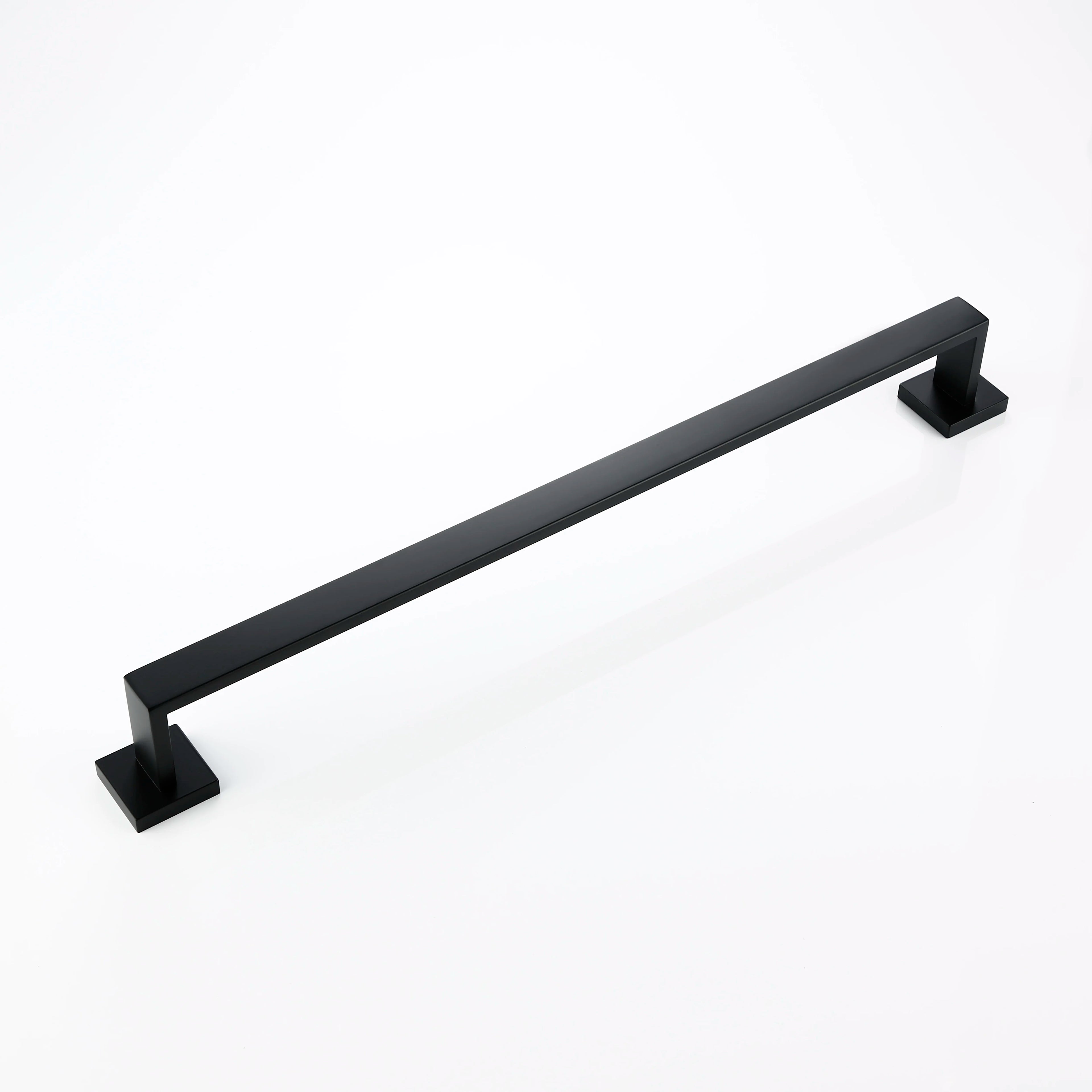 Bathroom Hardware Black Wall Mounted Bath Towel Holder Bathroom Towel Racks Clothes Hanger For Hotel Home In Matte Black - Problems Solved