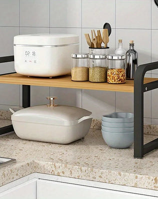 Kitchen Layered Shelves Countertop Cabinets Telescopic - Problems Solved