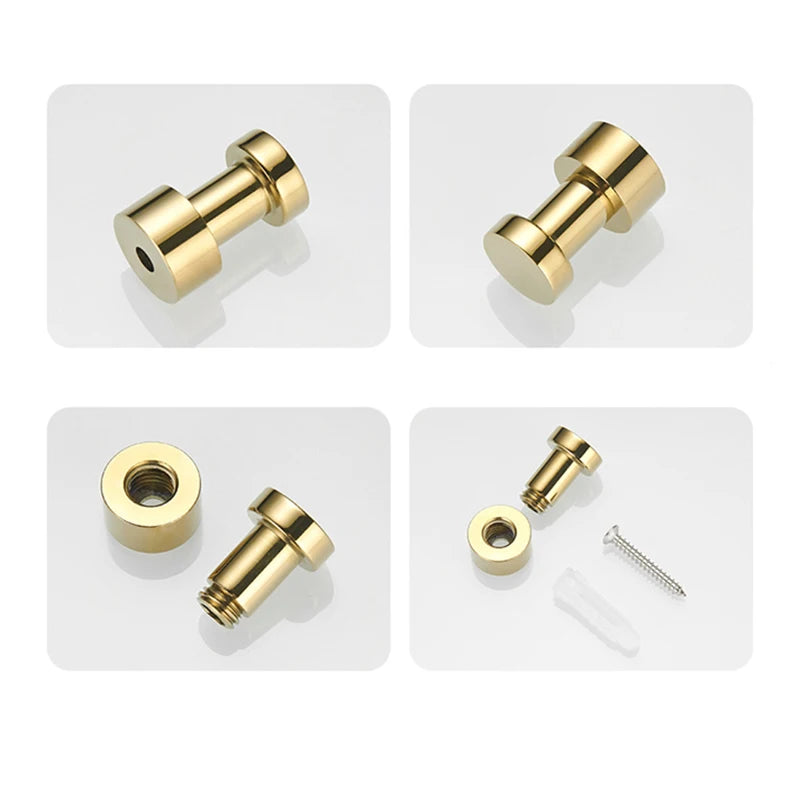 Bathroom Accessories Brass Robe Hook Wardrobe Coat Clothes Hanger Kitchen Household Small Decoration Towel Hanging Hook Key Rack - Problems Solved