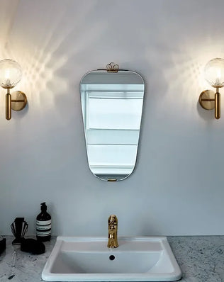 Nordic bathroom mirror front light simple glass wall lamp E14 living room bedroom modern background stair hotel aisle light - Problems Solved