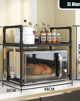 Kitchen Storage Rack Microwave Shelf Condiment Organizer Shelf - Problems Solved