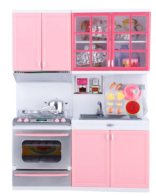 Kitchen Play Toys Children  Mini Kitchen Pretend Role Play  Set Funny Kitchenware Playing House Gifts for children Girls - Problems Solved