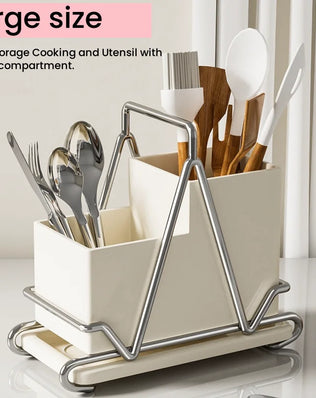 Kitchen Utensils Holder Large,Metal Utensil Organizer - Problems Solved