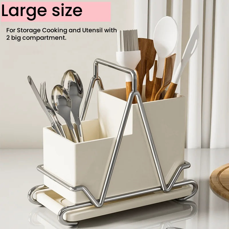 Kitchen Utensils Holder Large,Metal Utensil Organizer - Problems Solved