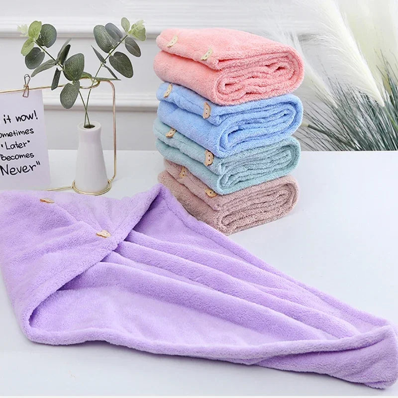 Bath Towels Soft Bathroom Accessories Microfiber Microfiber Towels Blow Dry Towels Bathroom Amenities Shower Caps Quick For Home - Problems Solved