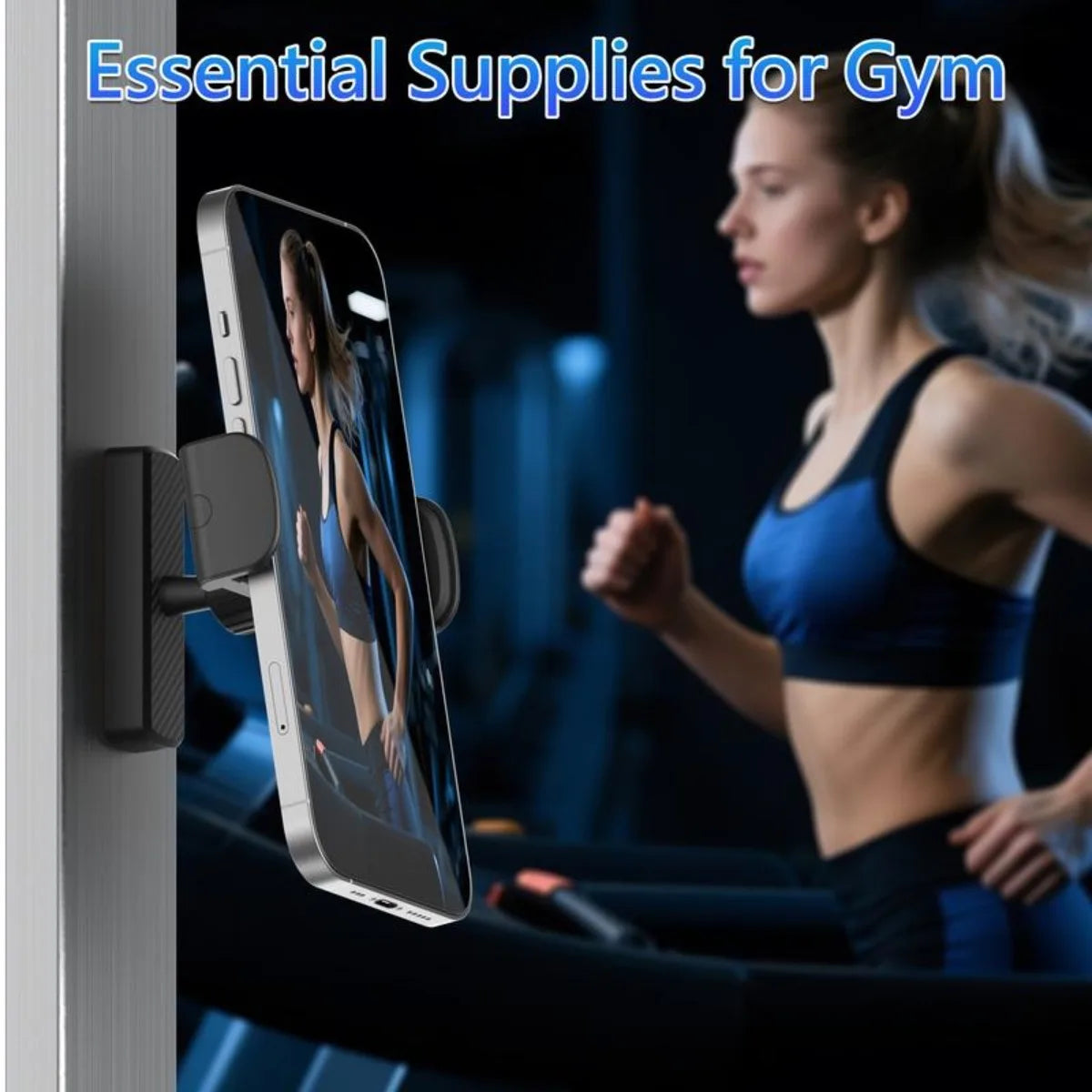 Magnetic Phone Holder for Gym - 360° Adjustable, Strong Portable Magnet Phone Mount for Workout Recording, Fitness Essentials - Problems Solved