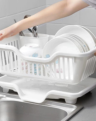 Kitchen Drainage Rack With Drainer Board Countertop Utensils - Problems Solved