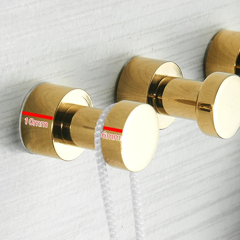 Bathroom Accessories Brass Robe Hook Wardrobe Coat Clothes Hanger Kitchen Household Small Decoration Towel Hanging Hook Key Rack - Problems Solved