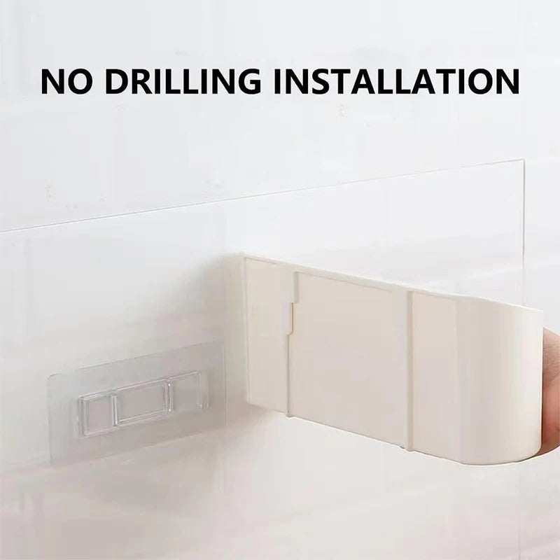 Kitchen Wall-mounted Adhesive Storage Rack Multifunctional - Problems Solved