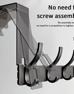 Bathroom shower storage rack for towels, made of space aluminum, easy to install, by Problems Solved.