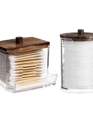 Bathroom Organizer Accessories Set Qtip Holder Storage - Problems Solved