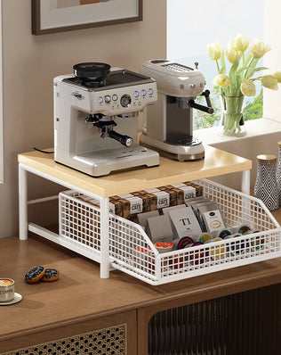 Kitchen Countertop Organizer – Multi-Use Shelf for Microwave, Spices, Coffee Machine & Printer - Problems Solved