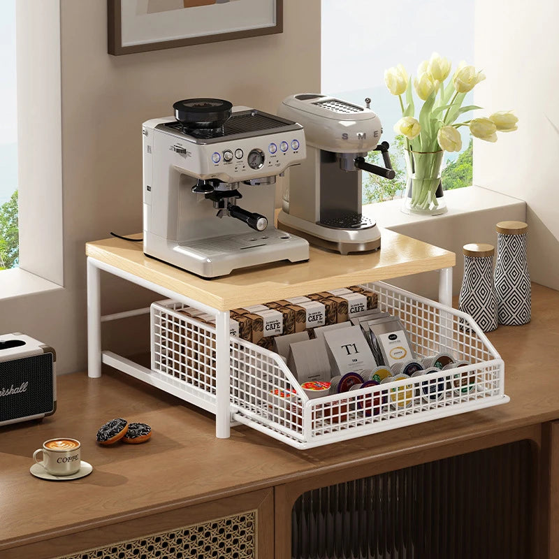 Kitchen Countertop Organizer – Multi-Use Shelf for Microwave, Spices, Coffee Machine & Printer - Problems Solved