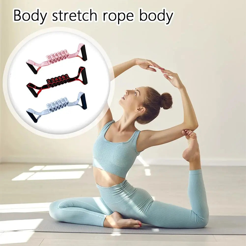Fitness Resistance Band For Yoga Pilates Stretching Fitness Training 8 Adjustable Resistance Level Digital Marking Fitness Suppl - Problems Solved