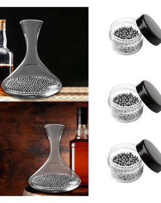Decanter Cleaning Beads Practical Water Cup Washer Gadgets Stainless Steel Cleaning Balls for Household Carafe Kitchen Vases - Problems Solved