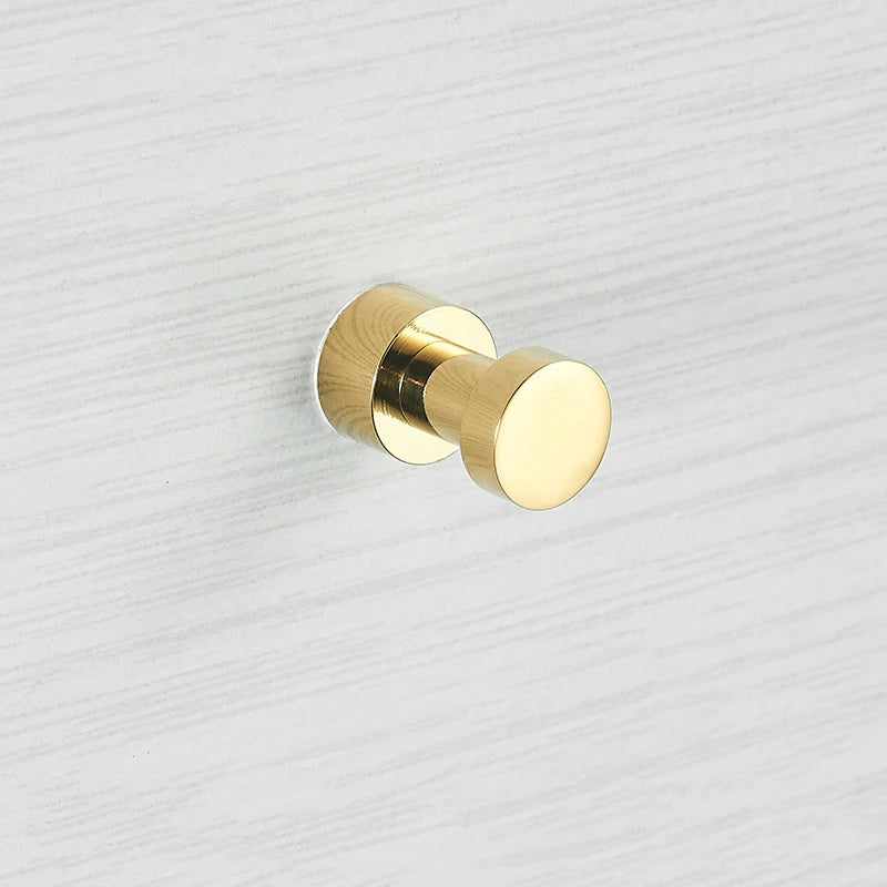 Bathroom Accessories Brass Robe Hook Wardrobe Coat Clothes Hanger Kitchen Household Small Decoration Towel Hanging Hook Key Rack - Problems Solved