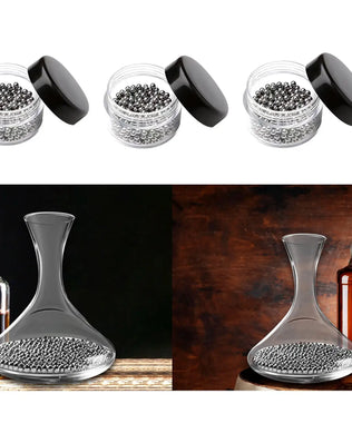Decanter Cleaning Beads Practical Water Cup Washer Gadgets Stainless Steel Cleaning Balls for Household Carafe Kitchen Vases - Problems Solved