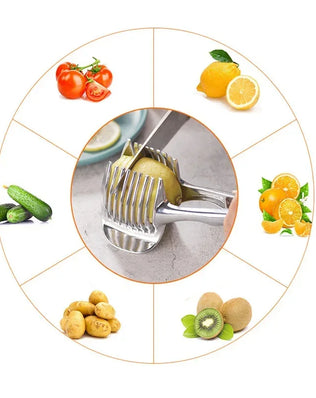 Kitchen Gadgets Handy Stainless Steel Onion Holder Potato Tomato - Problems Solved