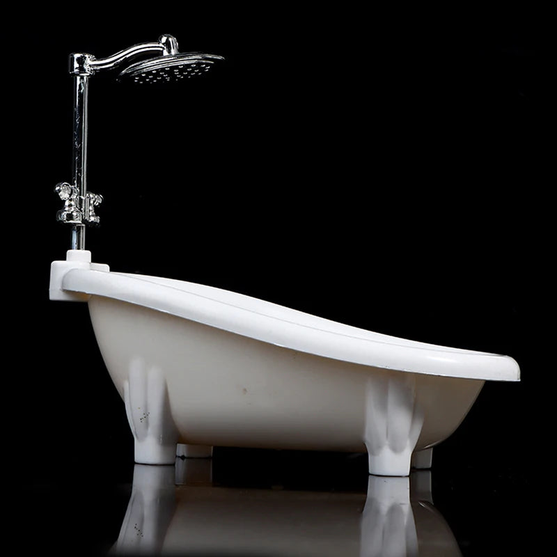 1/6 Dollhouse Miniatures Bathtub Furniture Bathroom Accessories For Doll House Decor Kids Pretend Toys Gift - Problems Solved