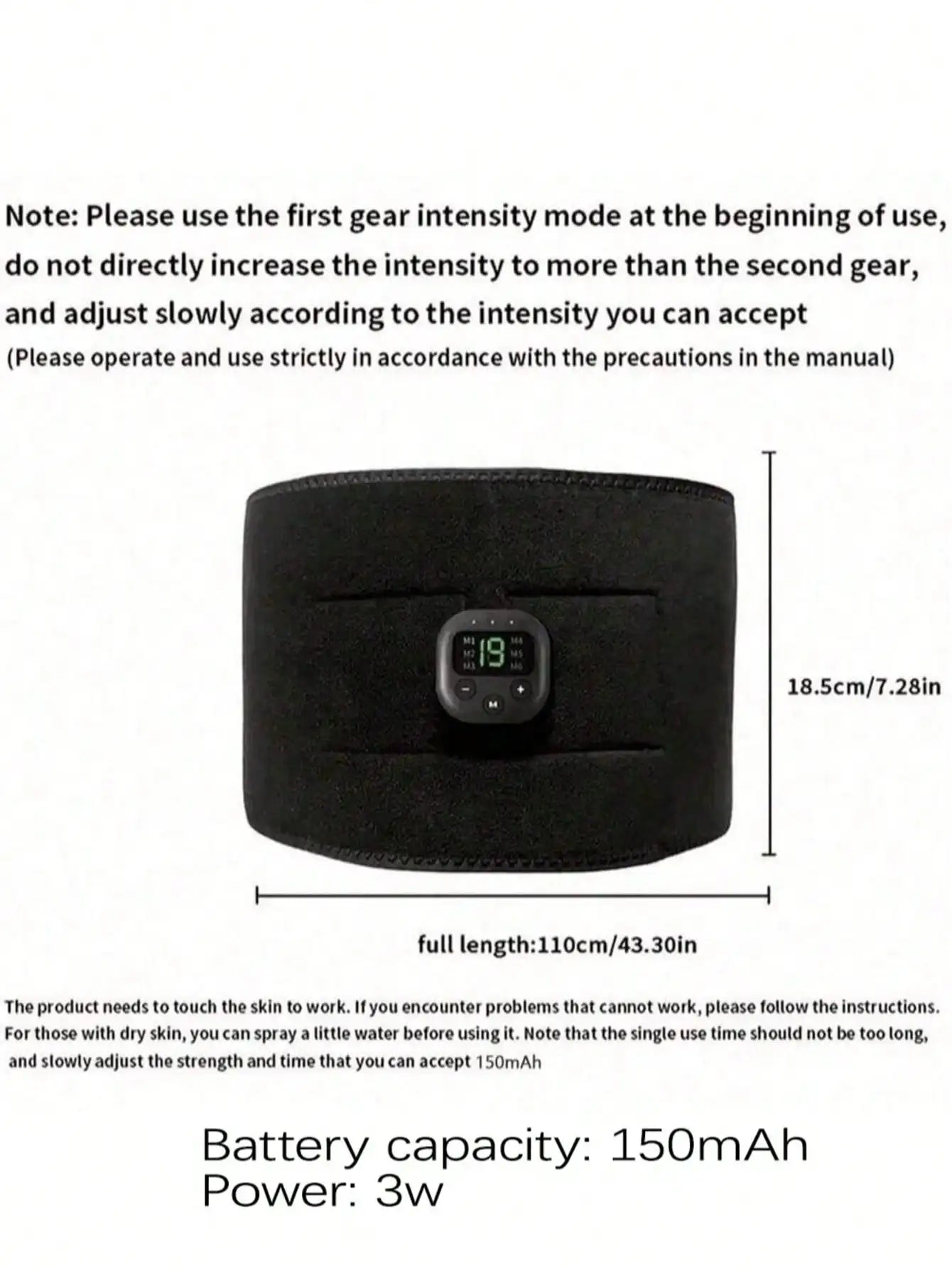 Waist massager, portable USB charging shaping device - Problems Solved