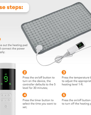 Electric Heating Pad Shoulder Back Leg Pain Relief Physiotherapy Winter Heater Timed Temperature Control Heating Blanket Mat - Problems Solved