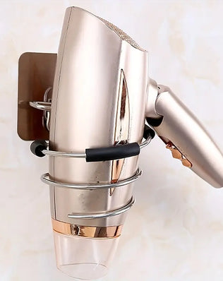 Bathroom Hair Dryer Holder Free Punching Hair Care Tools Holder Adhesive Wall Mount Barber Salon Tools - Problems Solved