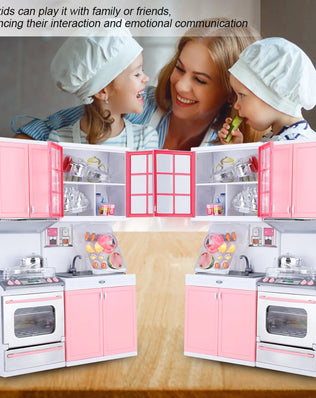 Kitchen Play Toys Children  Mini Kitchen Pretend Role Play  Set Funny Kitchenware Playing House Gifts for children Girls - Problems Solved