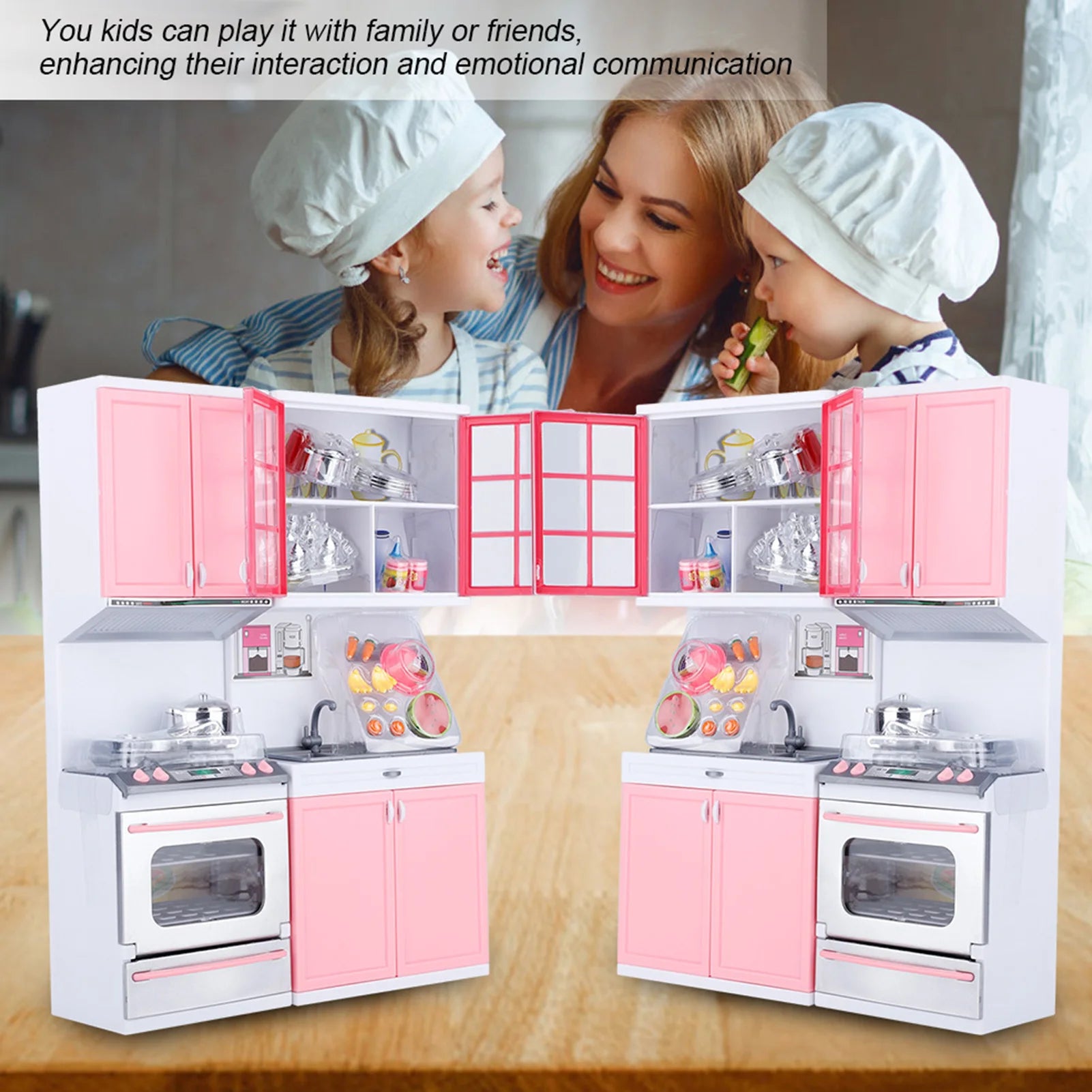Kitchen Play Toys Children  Mini Kitchen Pretend Role Play  Set Funny Kitchenware Playing House Gifts for children Girls - Problems Solved