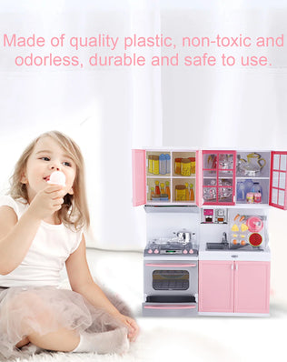 Kitchen Play Toys Children  Mini Kitchen Pretend Role Play  Set Funny Kitchenware Playing House Gifts for children Girls - Problems Solved
