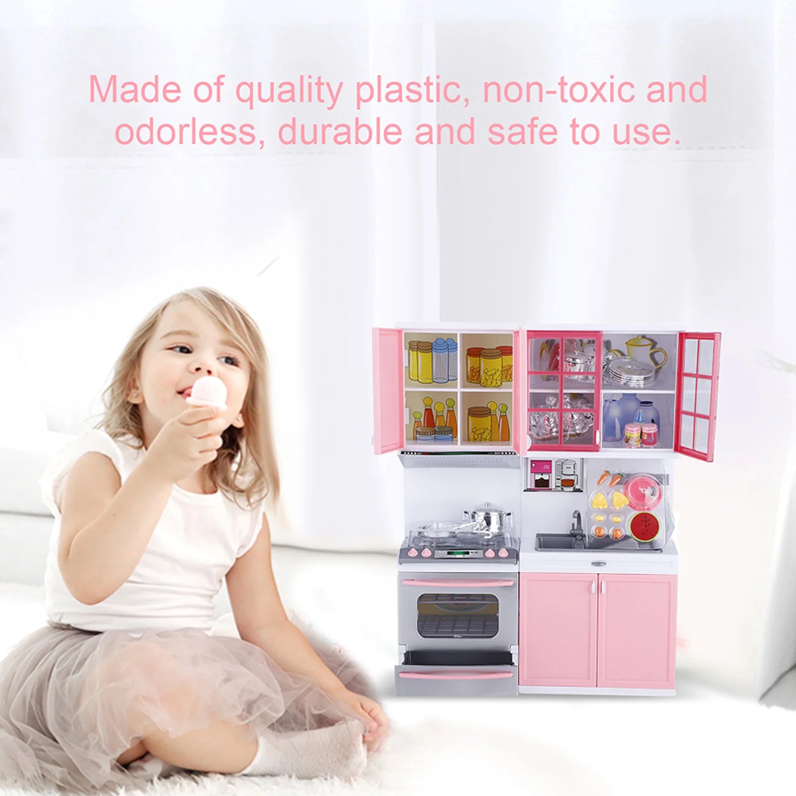 Kitchen Play Toys Children  Mini Kitchen Pretend Role Play  Set Funny Kitchenware Playing House Gifts for children Girls - Problems Solved