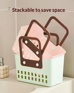 Home Bathroom Shower Basket Hand-Held Shower Basket Bathroom Shower Supplies Storage Basket - Problems Solved