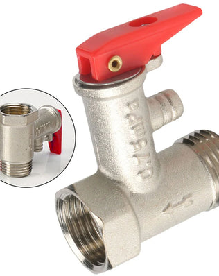 Pressure Relief Reducing Valve 0.7mpa Brass DN15 Electric Water Heater System Prevent Water Backflow Brand New - Problems Solved