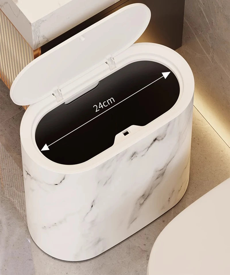 Bathroom Toilet Hotel B&B With Lid Kitchen Living Room Sandwich Trash Can Lid Multi-purpose Modern Toilet Hygienic Sandwich - Problems Solved