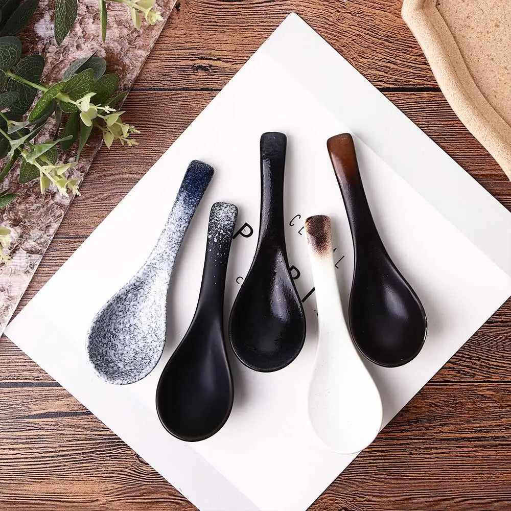 Creative Japanese Restaurant Kicthen Gadgets Cooking Utensil Tool Rice Spoons Teaspoon Soup Spoon Tableware - Problems Solved