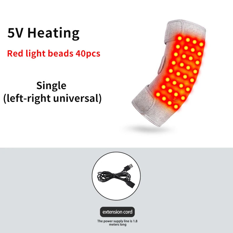 Red Light Therapy Heated Elbow Sleeve | Relieves Joint & Arm Pain, Arthritis | Heating & Massage Function Relieve Arm Numbnes - Problems Solved