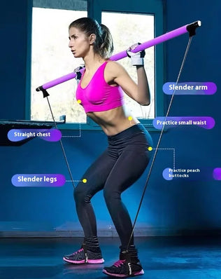Pilates Stick - Adjustable Fitness Bar for Home Workout, Yoga - Problems Solved