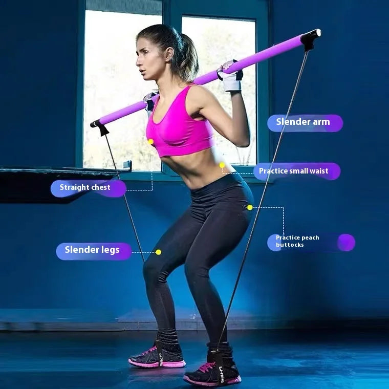 Pilates Stick - Adjustable Fitness Bar for Home Workout, Yoga - Problems Solved