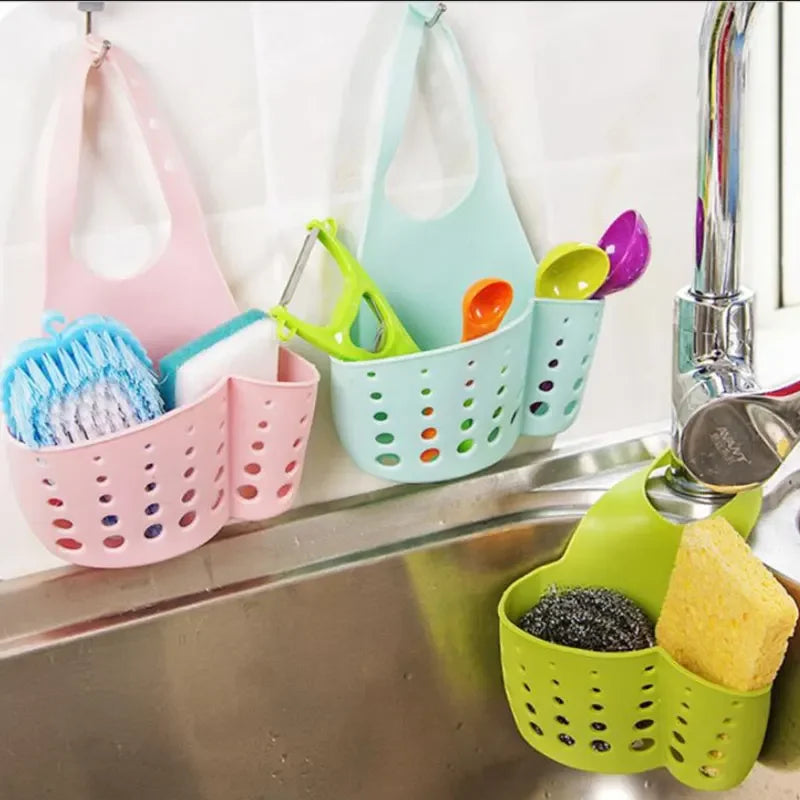 Home Storage Drain Basket Kitchen Sink Holder Adjustable Soap Sponge Shlf Drainer Organizer Gadget Bathroom Accessories - Problems Solved