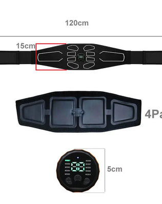 120cm Abdominal Massager Waist Belt Fitness Equipment Muscle - Problems Solved