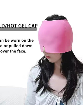 Migraine Relief Hat headache hat Gel Hot Cold Therapy Ice Cap For Relieve Pain Ice Hat Eye Mask Stress Pressure Pain Relief - Problems Solved