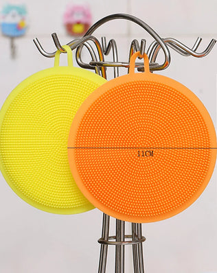 10PCS Kitchen Gadgets Round Silicone Magic Cleaning Brushes - Problems Solved