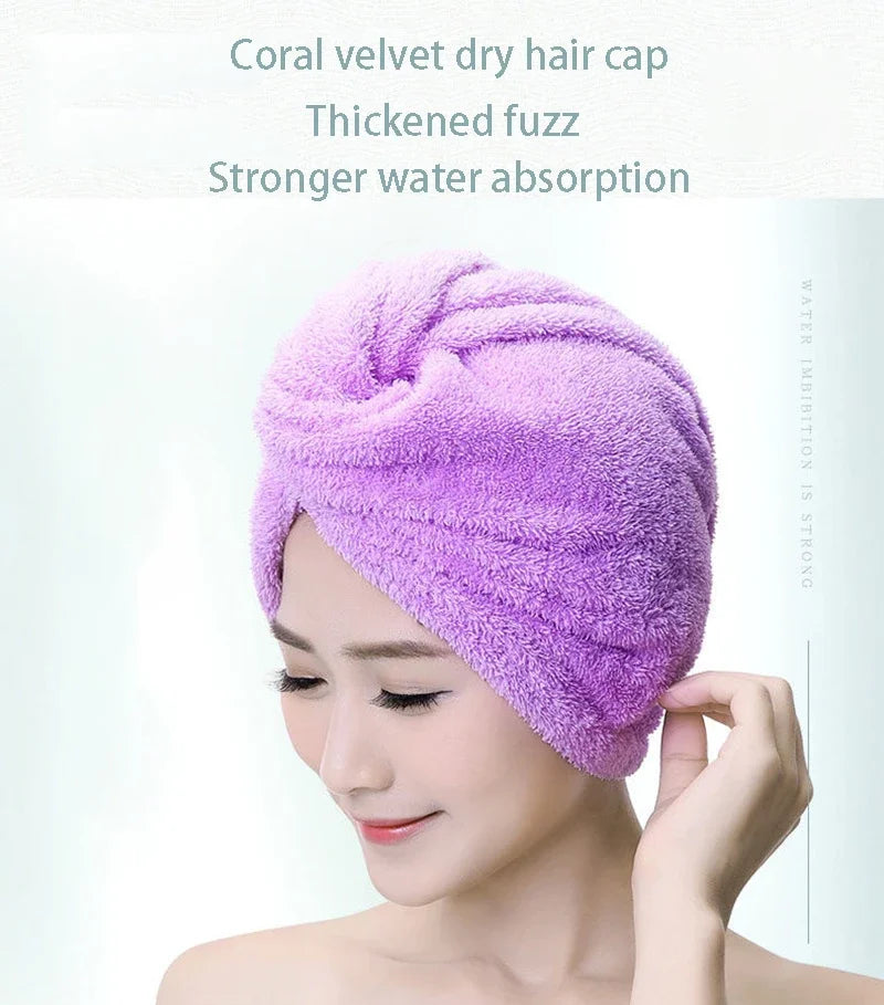 Bath Towels Soft Bathroom Accessories Microfiber Microfiber Towels Blow Dry Towels Bathroom Amenities Shower Caps Quick For Home - Problems Solved