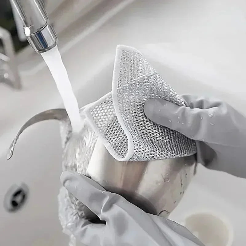 Magic Cleaning Cloth Metal Steel Wire Dish Pot Washdishing Cloths - Problems Solved