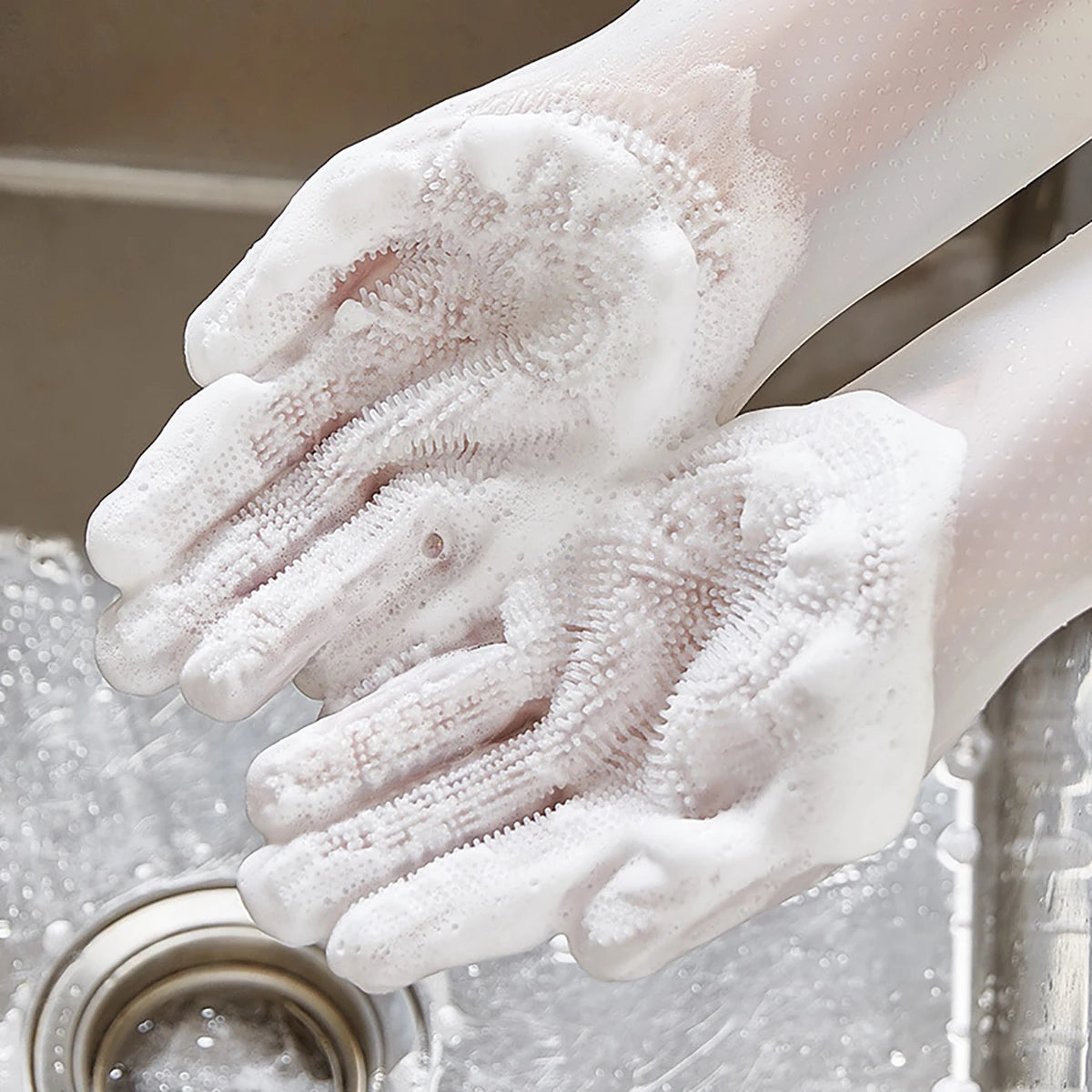 Pet Grooming Cleaning Gloves Dog Cat Bathing Shampoo Glove Scrubber Magic Dishwashing Cleanner Sponge Silicon Hair Removal Glove - Problems Solved