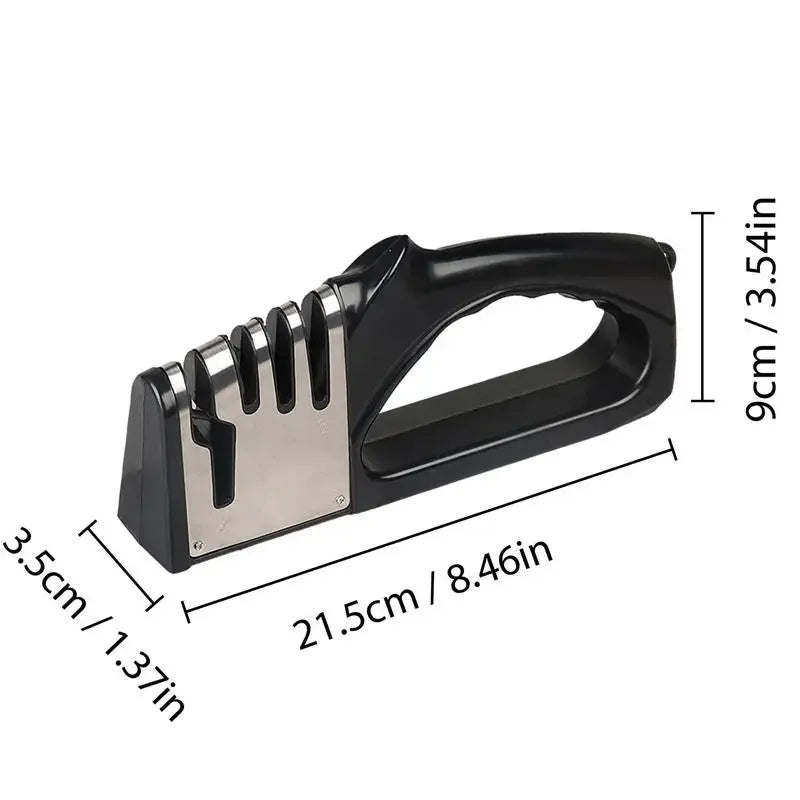 Kitchen 4 Segment Knife Sharpener Multifunctional - Problems Solved
