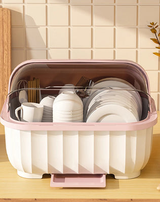 Kitchen Drain Cabinet With Lid, Bowl Box For Storing Dishes - Problems Solved