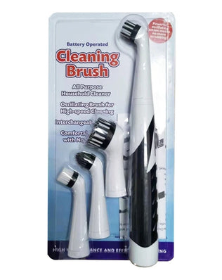 Bathroom Electric Brush Shoe Brush Cleaning Tool Gaps Corner Cleaning Wireless Cleaning Brush with 4Pcs Brush Heads - Problems Solved