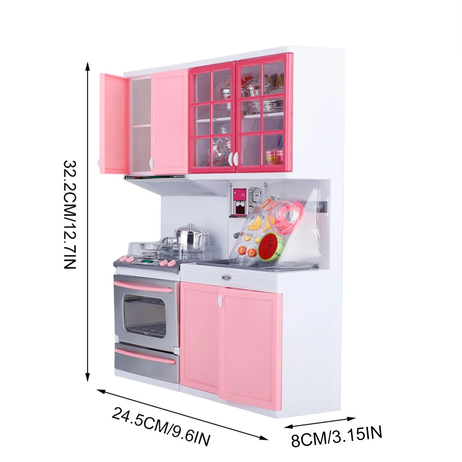 Kitchen Play Toys Children  Mini Kitchen Pretend Role Play  Set Funny Kitchenware Playing House Gifts for children Girls - Problems Solved
